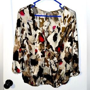 SIGNATURE BY LARRY LEVINE BRAND WOMENS BLOUSE